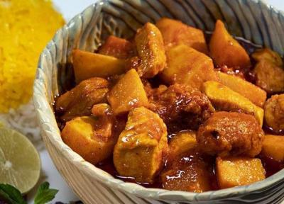 طرز تهیه خورش به اصفهان، با مرغ و گوشت فوق خوشمزه!