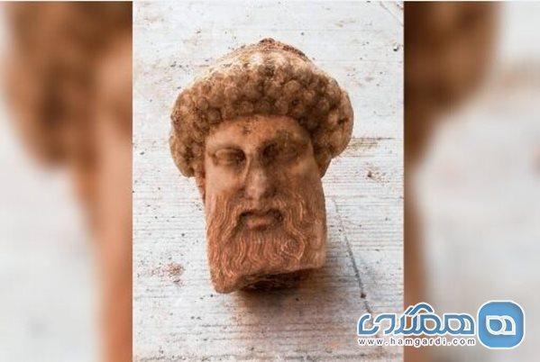سر مجسمه باستانی هرمس در یونان کشف شد